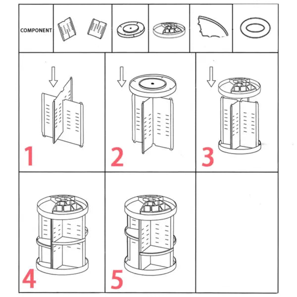 Organizador de Maquillaje Giratorio 360°