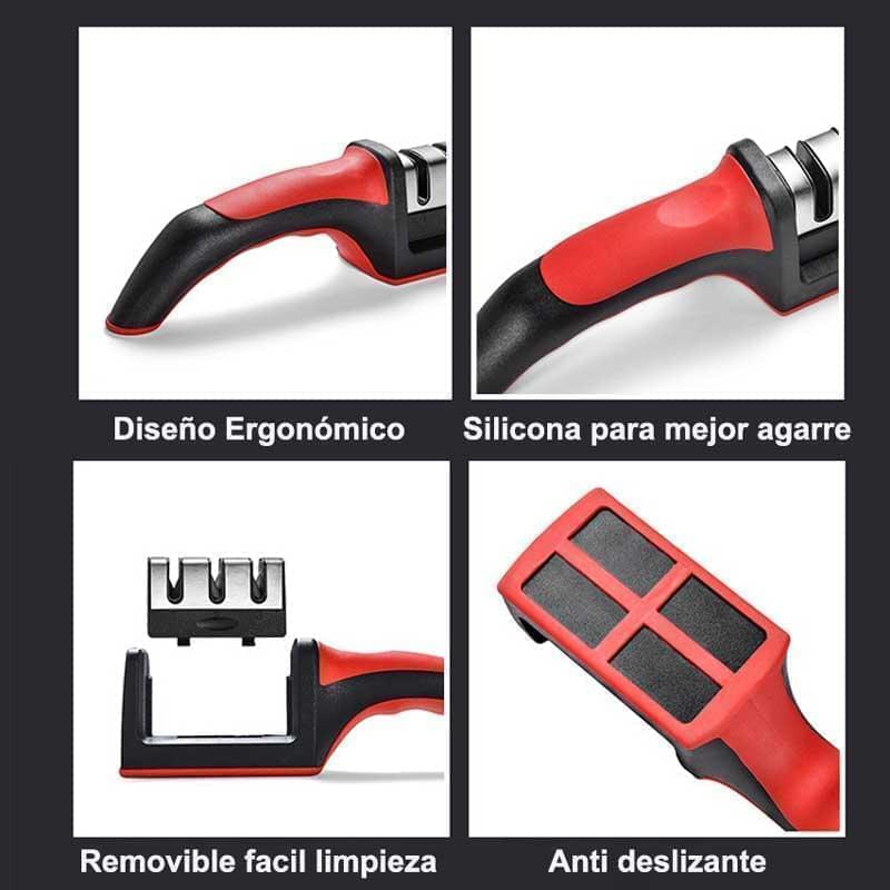 Afilador De Cuchillos Profesional 3 en 1