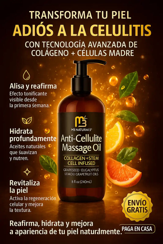Anti-Cellulite™️ – Aceite Reafirmante con Colágeno que Alisa y Mejora la Piel