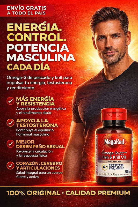 MegaRed™️ – La Fuerza Masculina en Cada Cápsula